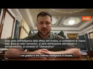 SOTTOTITOLI Zelensky: "Russi si sono ritirati dall'Isola dei Serpenti"
