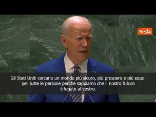 Biden: Nessuno può affrontare da solo le sfide di oggi