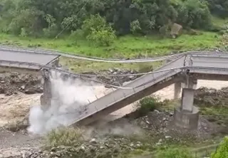 Chiusa precauzionalmente al traffico la strada "Sila-Mare" dopo il crollo del viadotto a Longobucco