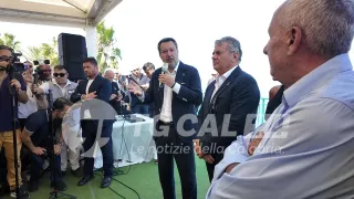 Ponte, Salvini a Villa San Giovanni: «A settembre partono i lavori»