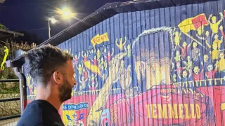 Catanzaro, Iemmello a San Pietro a Maida per inaugurare il murales a lui dedicato