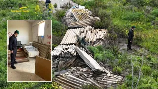 Sequestrata discarica abusiva e casolare con 6 tonnellate d'amianto