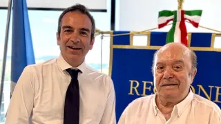 Lino Banfi in Calabria incontra Occhiuto: "Presto un film in questa splendida regione" (VIDEO)