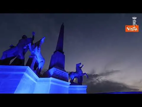 Giornata mondiale autismo, il Quirinale si illumina di blu