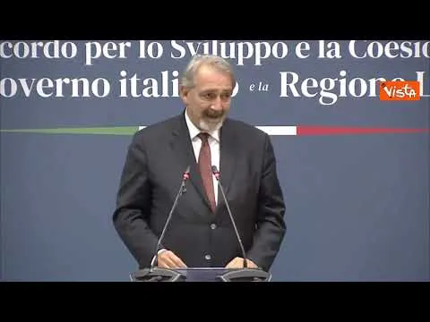 Accordo di coesione Lazio, Rocca: "Chi ha governato la Regione non ha avuto una visione di sistema"