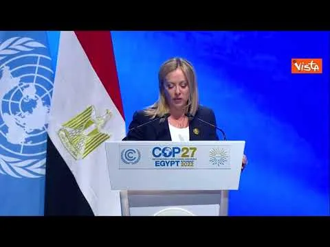 Cop27, Meloni: "Lotta a cambiamento climatico richiede cooperazione, ma questo non sta accadendo"