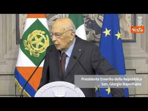 L'intervento di Napolitano alle consultazioni del 2018