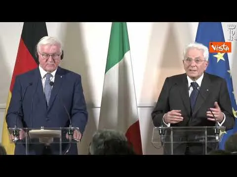 Mattarella: "Esigenza comune con Germania di affrontare temi clima, energia e migrazioni"