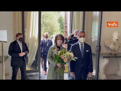 Di Maio incontra ministra Esteri tedesca Baerbock a Villa Madama. Le immagini