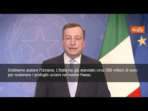 Draghi: "Ucraina merita tutto il sostegno che possiamo dare, Italia farà la sua parte"