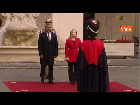 Meloni riceve a Palazzo Chigi il Primo Ministro Etiopia Abiy Ahmed Ali, le immagini