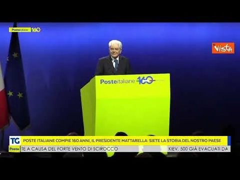 Mattarella:" Grazie a Poste Italiane, ha accompagnato storia dell'Italia"