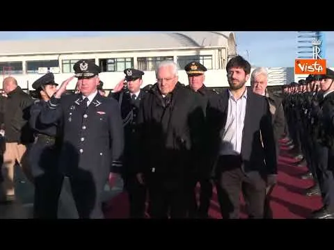 Mattarella lascia Punta Arenas in Cile, le immagini