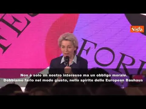 SOTTOTITOLI Ucraina, Von der Leyen: "Ricostruzione Paese è nostro obbligo morale"