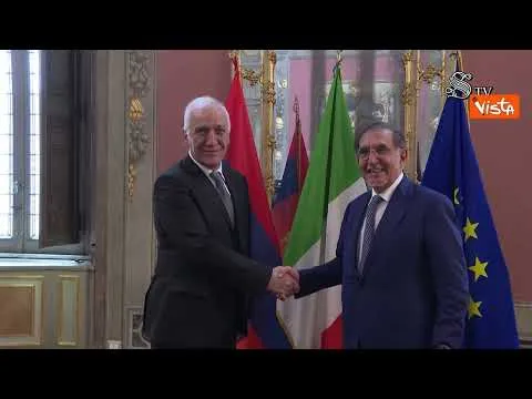 La Russa riceve il Presidente della Repubblica armena Vahagn Khachaturyan