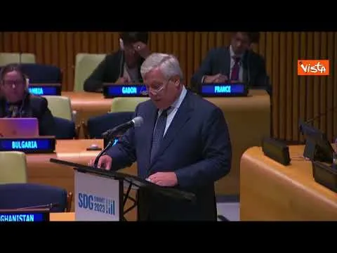 Tajani all'Onu: "Italia in prima fila per lo sviluppo sostenibile, Africa è la sfida più importante"