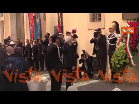 Anniversario uccisione Moro, Mattarella depone una corona di fiori in Via Caetani a Roma