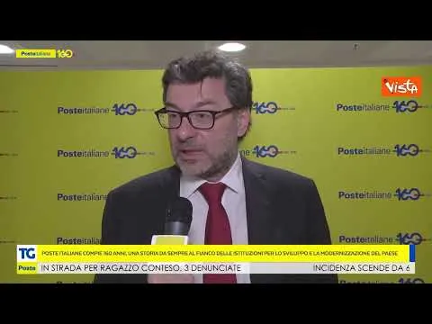 Giorgetti: "In molte aree del Paese più svantaggiate Poste Italiane è presidio dello Stato"