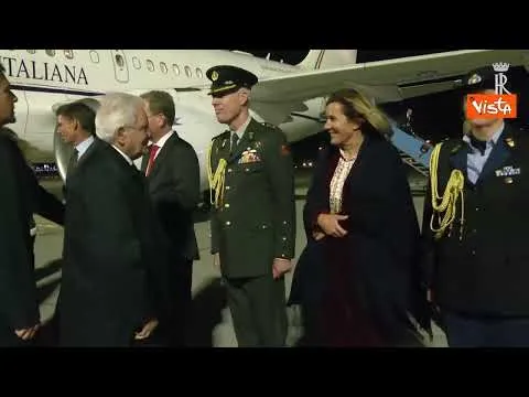 Il Presidente Mattarella in Olanda, le immagini dell'arrivo