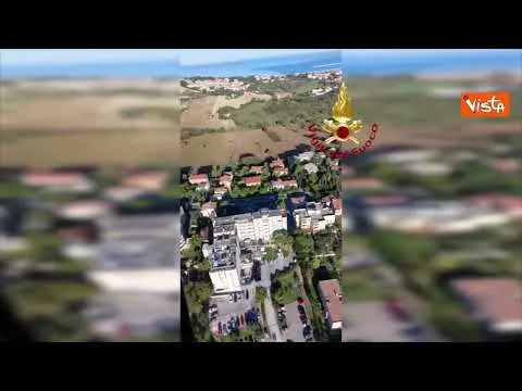 Terremoto Marche, il sorvolo dei Vigili del Fuoco in elicottero ad Ancona