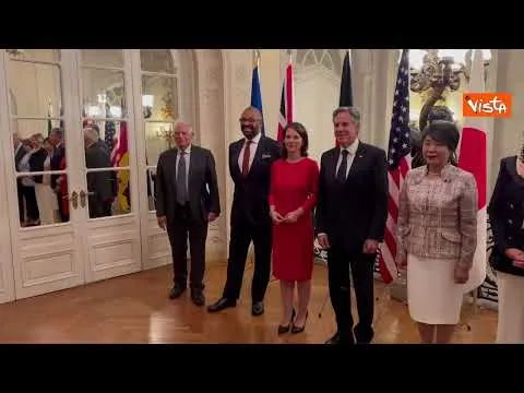 Tajani incontra i suoi omologhi dei Paesi del G7, le immagini