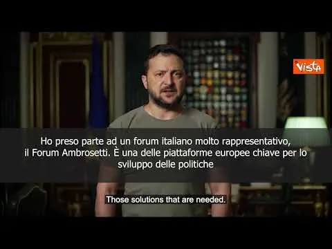 Zelensky: Non rinunciare alla forza del mondo libero