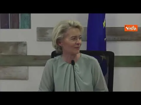 Migranti, von der Leyen in italiano: "L'Italia può contare sull'Ue"