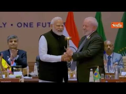 Modi chiude il G20 in India e passa il "martelletto" a Lula