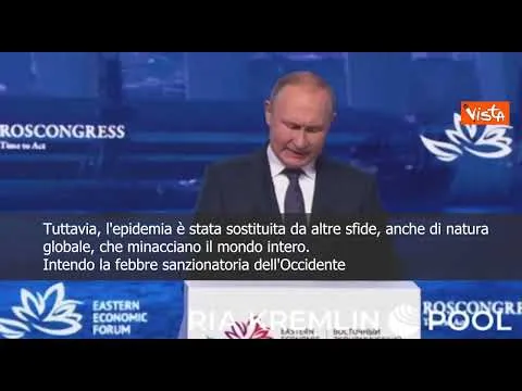 SOTTOTITOLI Putin: "Occidente preso da febbre sanzionatoria"