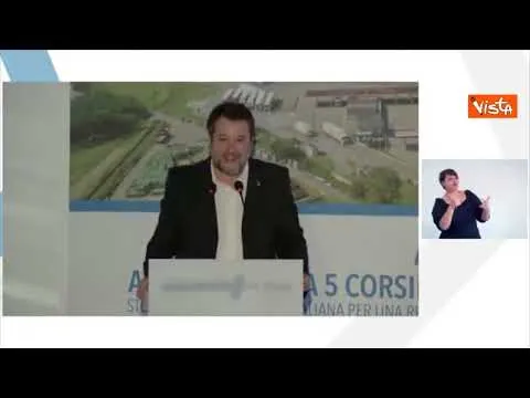 Salvini inaugura quinta corsia A8: "L'Italia non più ostaggio signori del no"