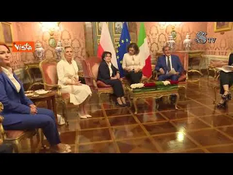 La Russa riceve Elzbieta Witek, la Presidente della Camera bassa del Parlamento polacco