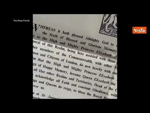 Giubileo di platino per Elisabetta II, ecco il documento che la proclamò Regina nel 1952