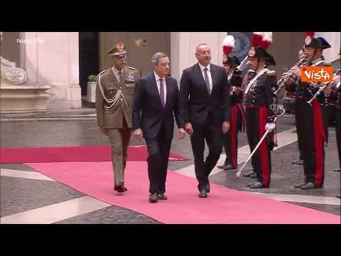 Draghi riceve Ilham Aliyev, Presidente della Repubblica dell'Azerbaigian