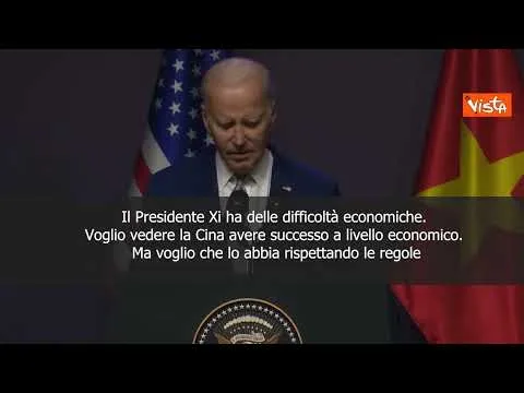 Biden: Cina in difficoltà economiche, ma deve avere successo rispettando le regole