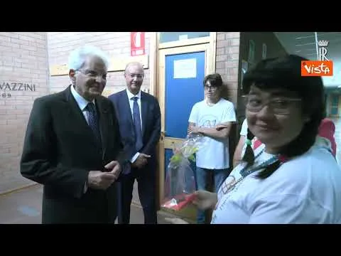 Mattarella e Valditara all'Istituto Saffi-Alberti di Forlì per l'inaugurazione dell'anno scolastico