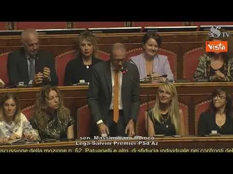 Romeo (Lega): "Errore politico sfiducia individuale a Santanchè". Proteste dall'opposizione