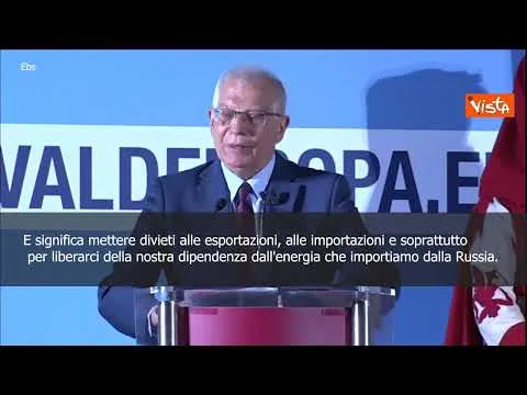 SOTTOTITOLI Borrell: "Italia ha fatto molto per ridurre dipendenza da gas russo"