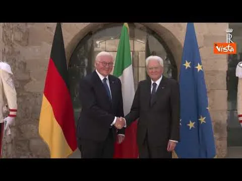 Mattarella incontra a Siracusa Capo Stato tedesco Frank-Walter Steinmeier per Premio dei Presidenti