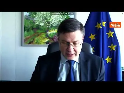 Dombrovskis: "Ci aspettiamo alto tasso inflazione più a lungo del previsto"