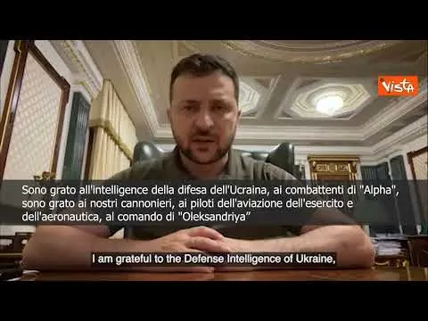 SOTTOTITOLI Zelensky: "Russi si sono ritirati dall'Isola dei Serpenti"