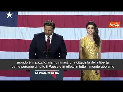 SOTTOTITOLI DeSantis: "Florida rifugio della sanità mentale quando il mondo è impazzito"