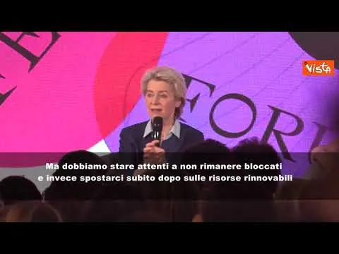SOTTOTITOLI Sanzioni Russia, Von der Leyen: "Non blocchiamo investimenti su rinnovabili"