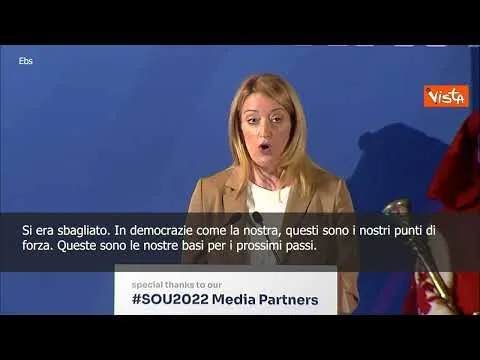 SOTTOTITOLI Metsola: "Errore più grave di Putin è stato considerarci deboli"