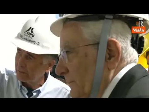 Mattarella visita la diga di Itaipu in Paraguay
