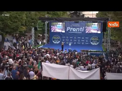 Meloni: "Nel programma del Pd si parla di me. Se smetto di fare politica non sanno che fare"