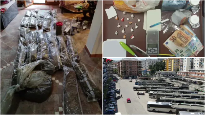 Traffico, detenzione e commercio di droga: 19 misure cautelari tra Cosenza e Rende (VIDEO)