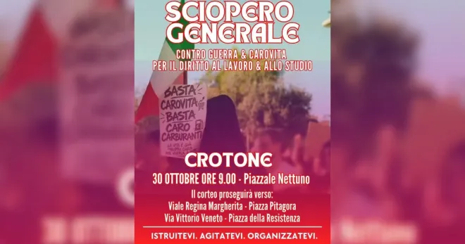 Crotone: forze dell’ordine nei licei a caccia di informazioni sullo sciopero del 30 ottobre