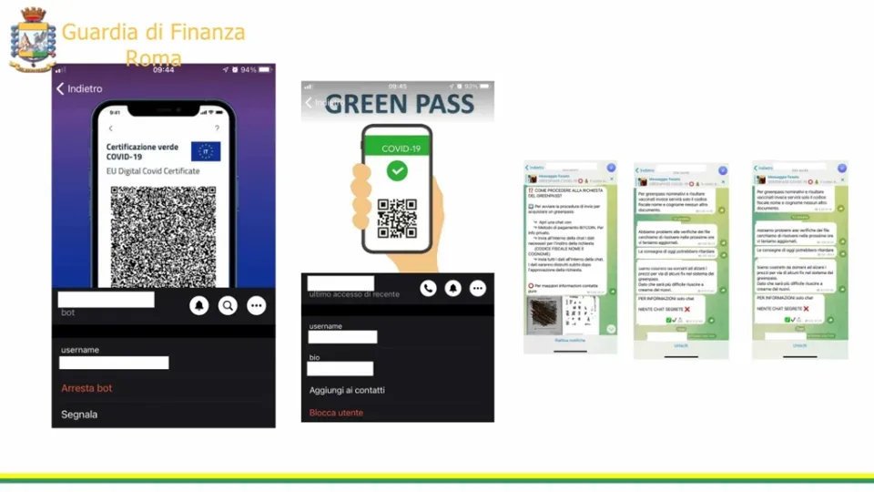 Vendevano falsi Green pass ad un prezzo compreso tra 100 e 500 euro: oscurati 17 canali Telegram