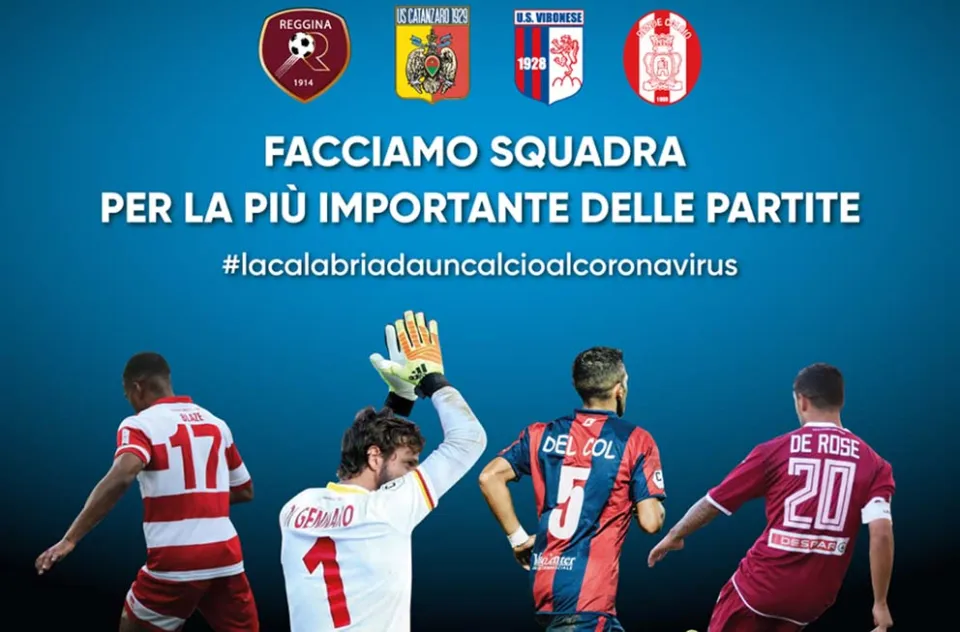 Un calcio al coronavirus, le calabresi di Serie C insieme per sostenere il Banco alimentare
