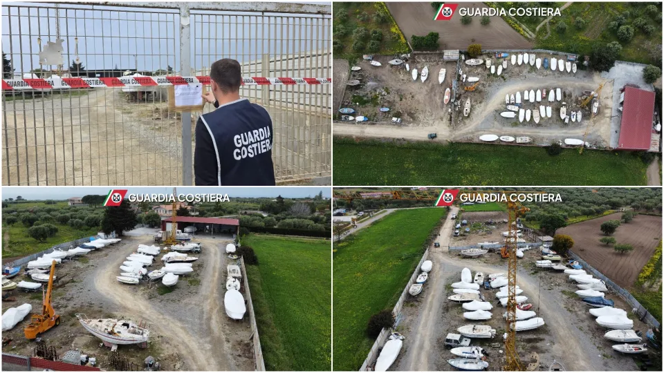 Sequestrato cantiere nautico abusivo nel Crotonese